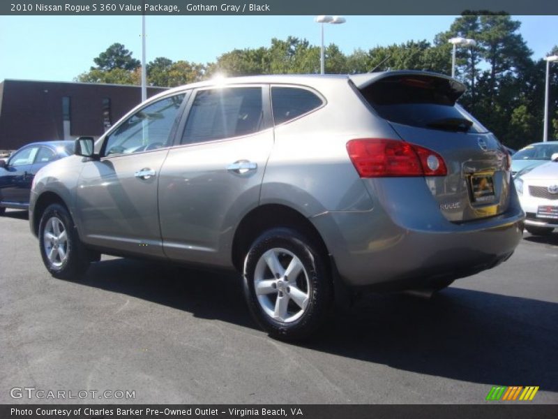 Gotham Gray / Black 2010 Nissan Rogue S 360 Value Package