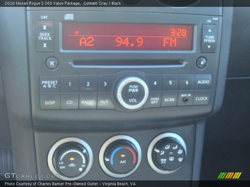 Gotham Gray / Black 2010 Nissan Rogue S 360 Value Package