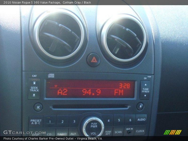 Gotham Gray / Black 2010 Nissan Rogue S 360 Value Package
