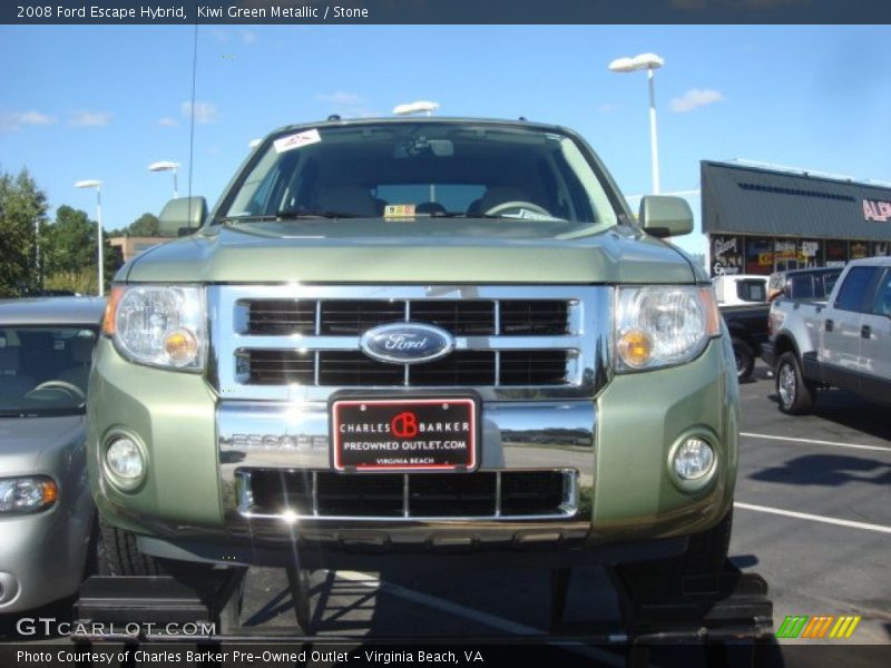 Kiwi Green Metallic / Stone 2008 Ford Escape Hybrid