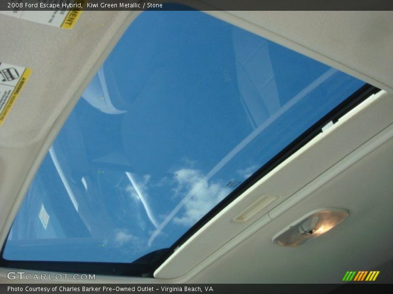 Kiwi Green Metallic / Stone 2008 Ford Escape Hybrid