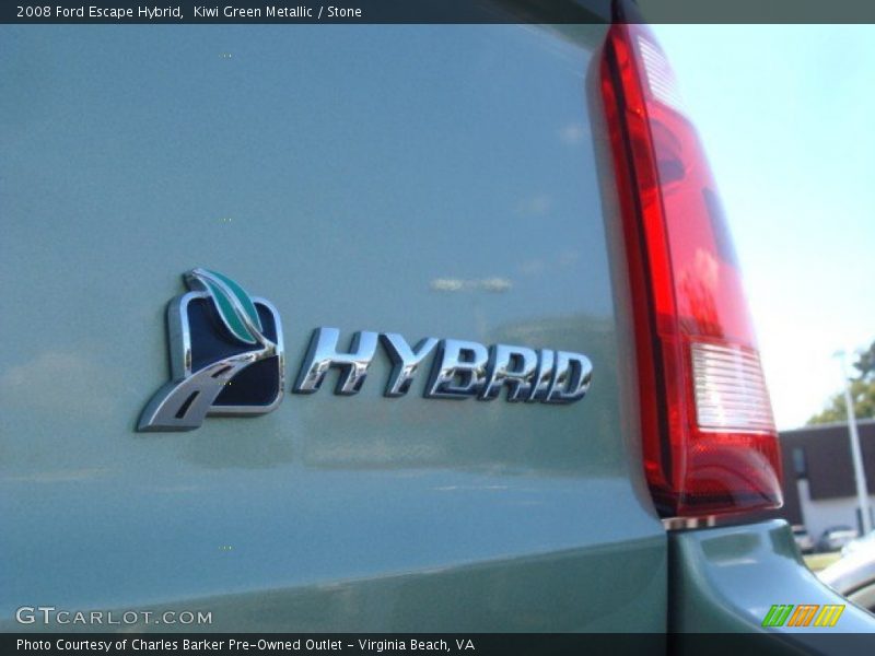 Kiwi Green Metallic / Stone 2008 Ford Escape Hybrid