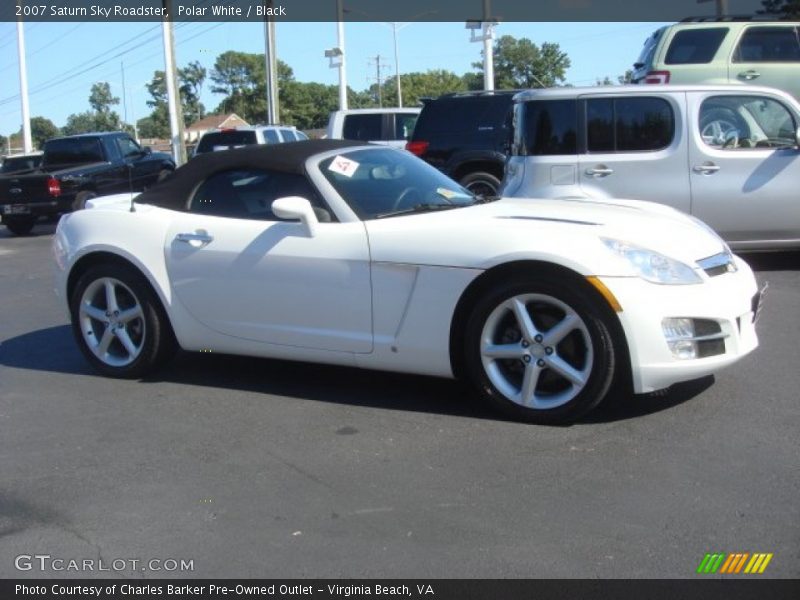Polar White / Black 2007 Saturn Sky Roadster