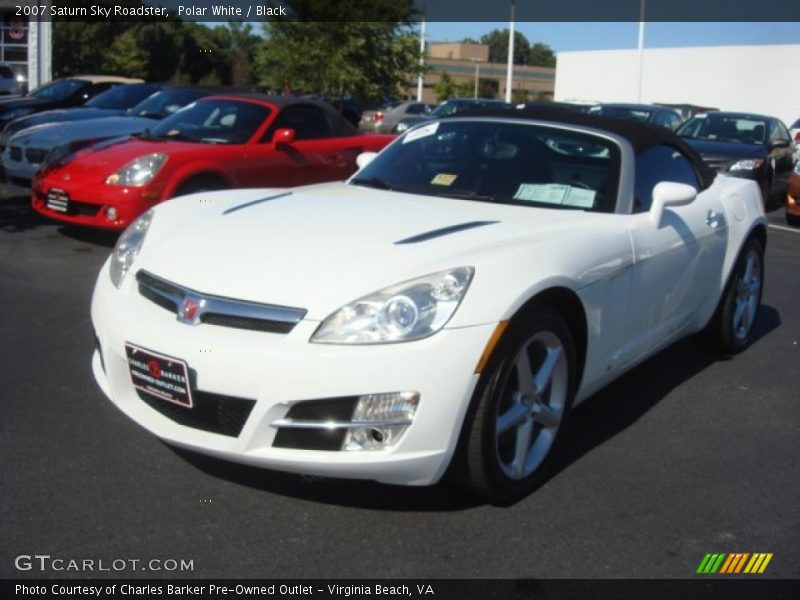 Polar White / Black 2007 Saturn Sky Roadster