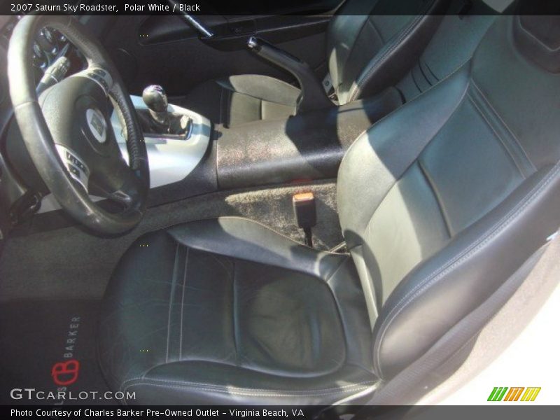 Polar White / Black 2007 Saturn Sky Roadster