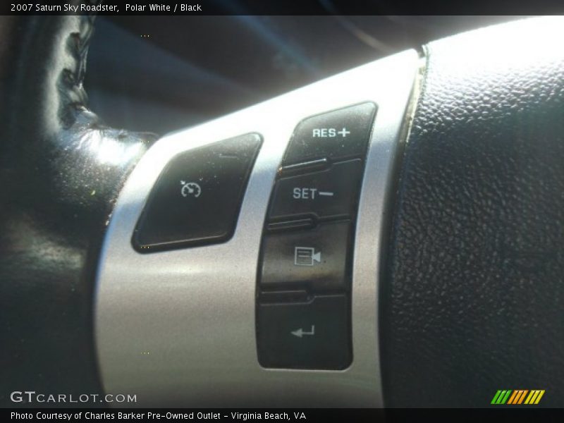Polar White / Black 2007 Saturn Sky Roadster