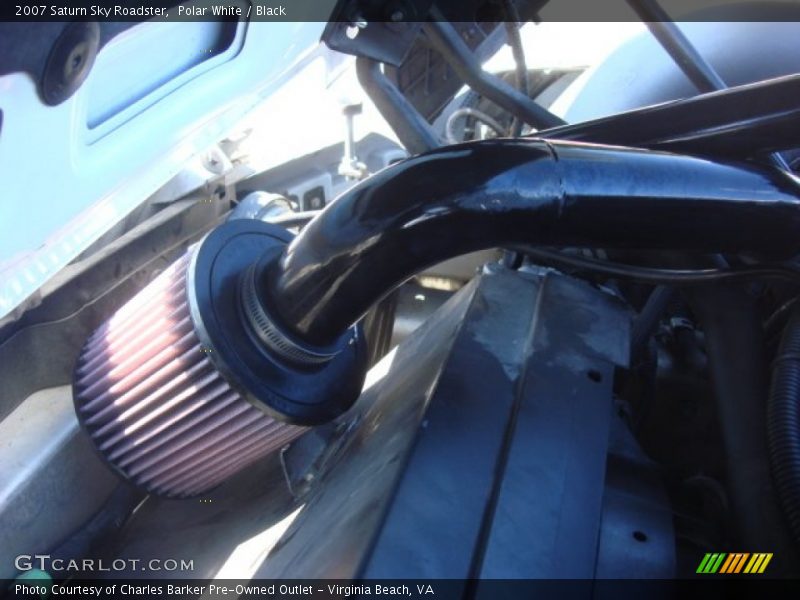 Polar White / Black 2007 Saturn Sky Roadster