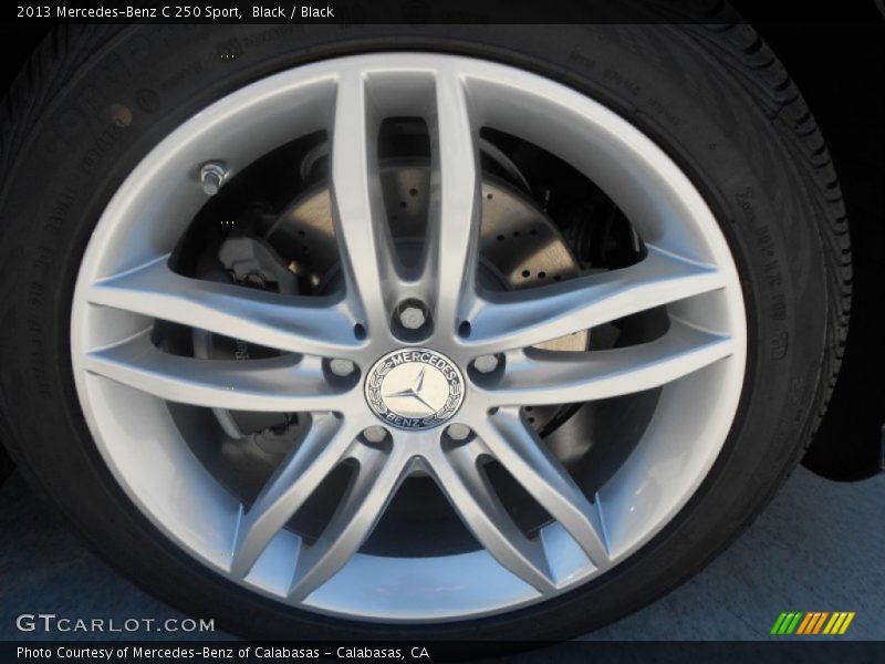Black / Black 2013 Mercedes-Benz C 250 Sport