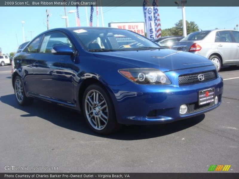 Blue Ribbon Metallic / Dark Charcoal 2009 Scion tC