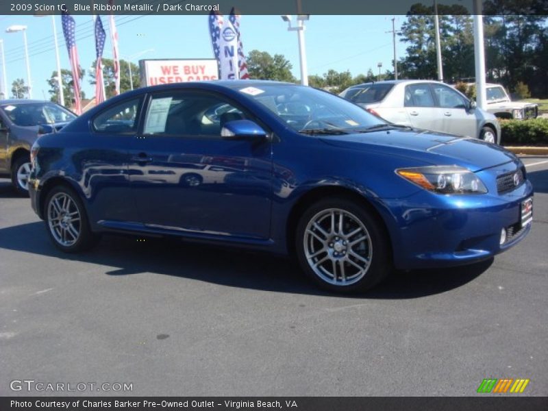 Blue Ribbon Metallic / Dark Charcoal 2009 Scion tC