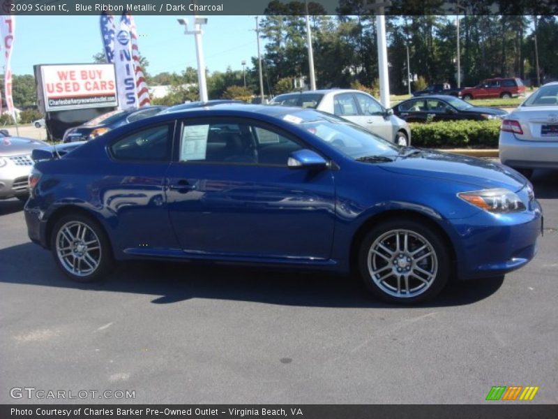 Blue Ribbon Metallic / Dark Charcoal 2009 Scion tC
