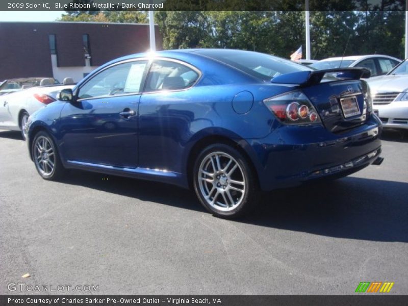 Blue Ribbon Metallic / Dark Charcoal 2009 Scion tC