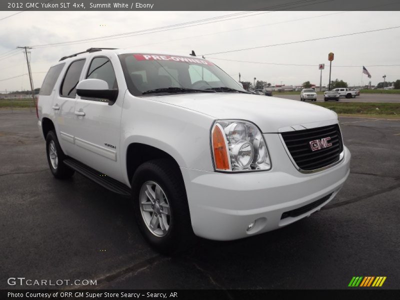 Summit White / Ebony 2012 GMC Yukon SLT 4x4