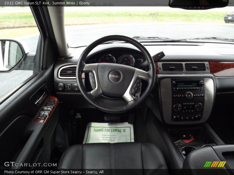 Summit White / Ebony 2012 GMC Yukon SLT 4x4