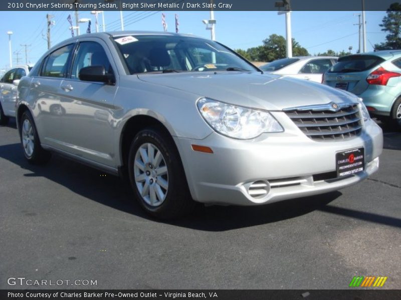 Bright Silver Metallic / Dark Slate Gray 2010 Chrysler Sebring Touring Sedan
