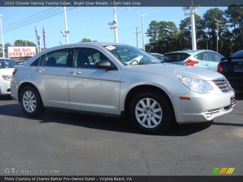 Bright Silver Metallic / Dark Slate Gray 2010 Chrysler Sebring Touring Sedan