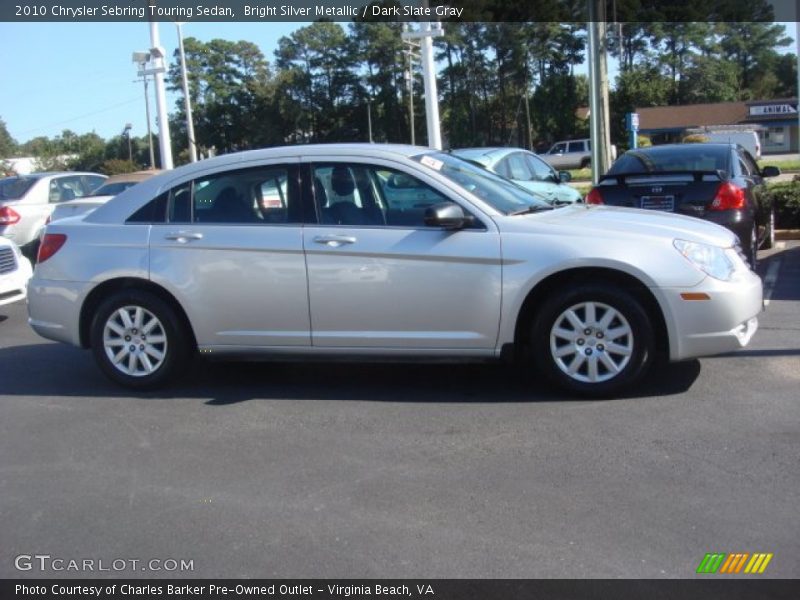 Bright Silver Metallic / Dark Slate Gray 2010 Chrysler Sebring Touring Sedan