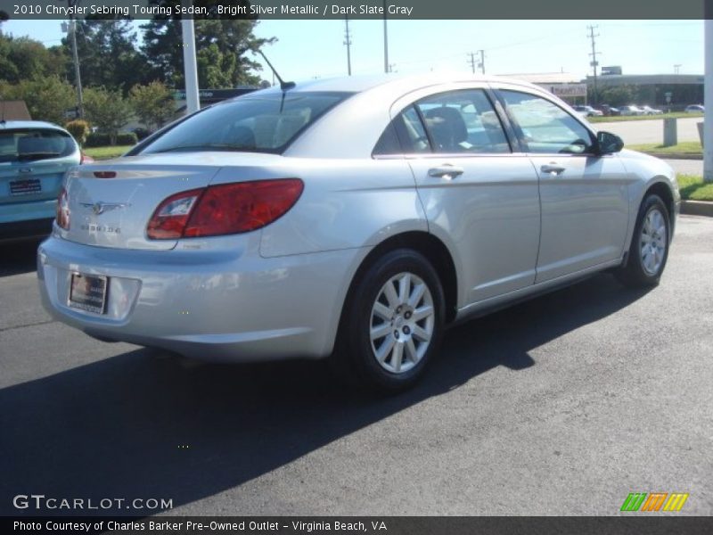 Bright Silver Metallic / Dark Slate Gray 2010 Chrysler Sebring Touring Sedan