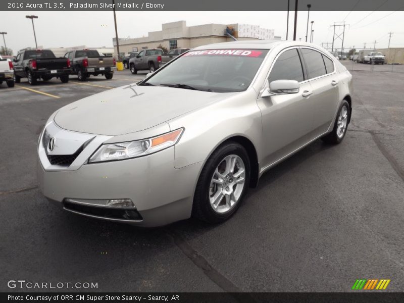 Palladium Silver Metallic / Ebony 2010 Acura TL 3.5