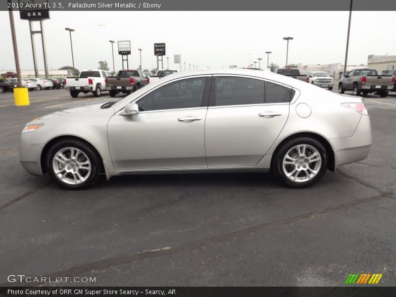 Palladium Silver Metallic / Ebony 2010 Acura TL 3.5