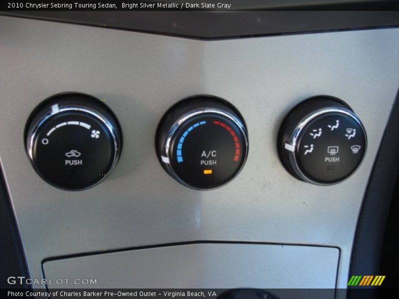 Bright Silver Metallic / Dark Slate Gray 2010 Chrysler Sebring Touring Sedan