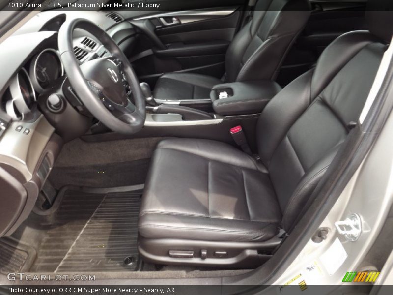 Palladium Silver Metallic / Ebony 2010 Acura TL 3.5