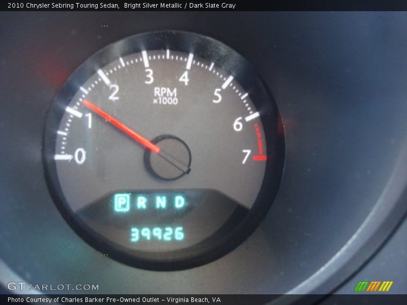 Bright Silver Metallic / Dark Slate Gray 2010 Chrysler Sebring Touring Sedan