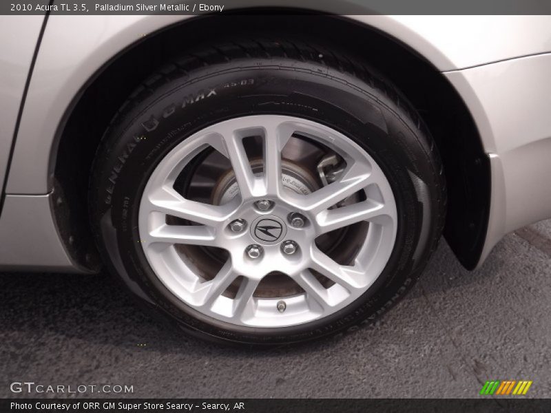Palladium Silver Metallic / Ebony 2010 Acura TL 3.5