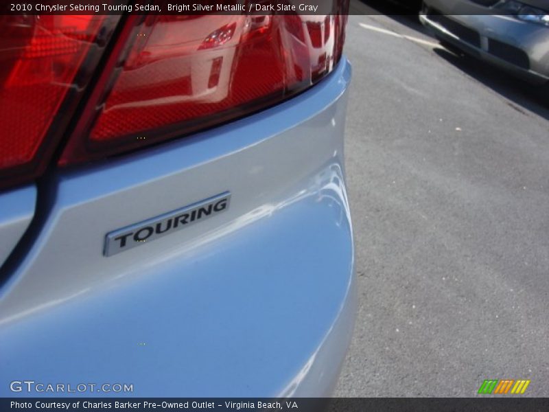 Bright Silver Metallic / Dark Slate Gray 2010 Chrysler Sebring Touring Sedan