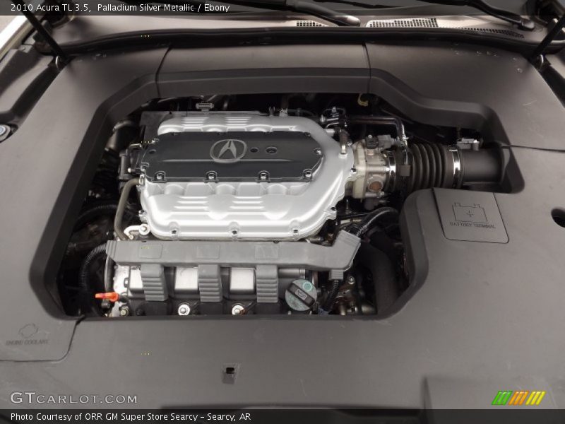 Palladium Silver Metallic / Ebony 2010 Acura TL 3.5