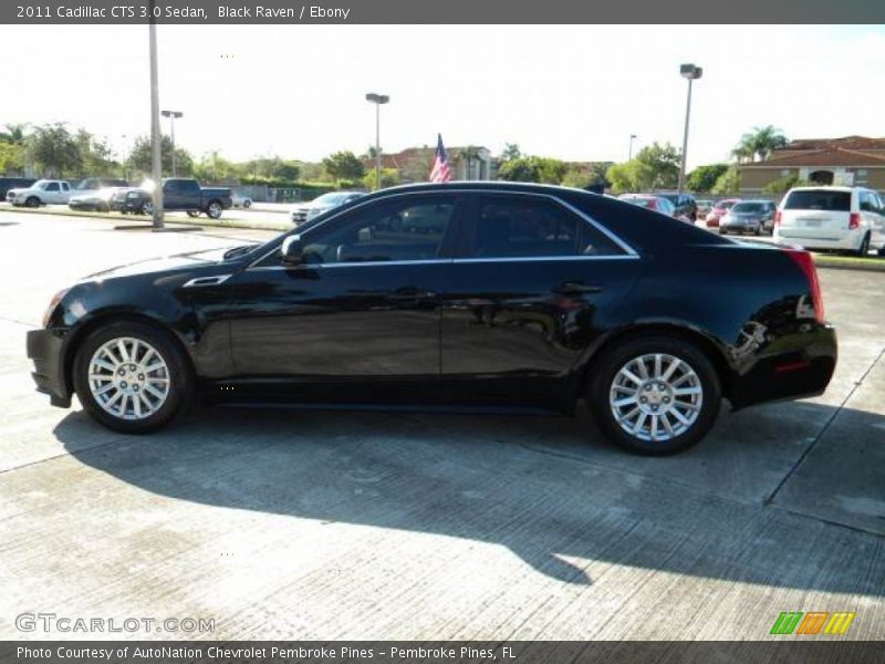 Black Raven / Ebony 2011 Cadillac CTS 3.0 Sedan