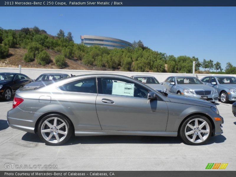 Palladium Silver Metallic / Black 2013 Mercedes-Benz C 250 Coupe