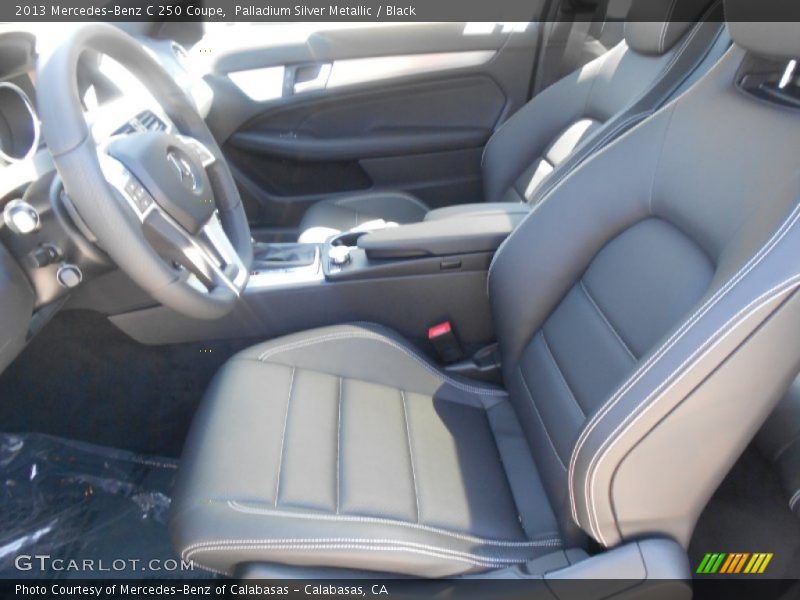 Palladium Silver Metallic / Black 2013 Mercedes-Benz C 250 Coupe