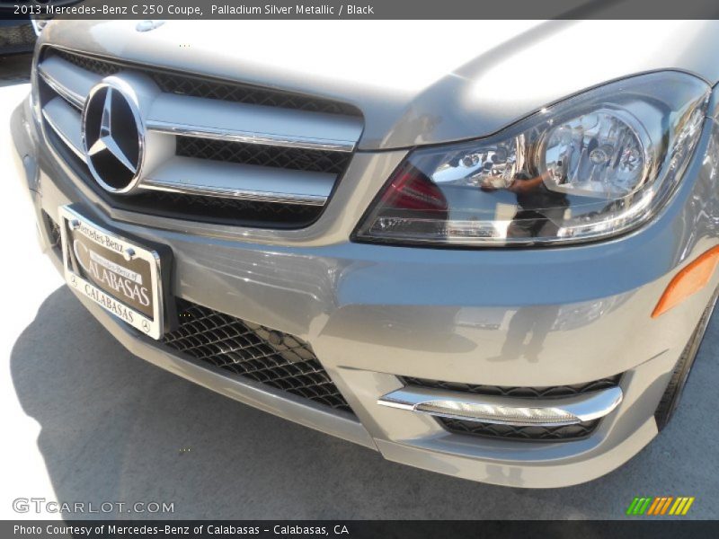 Palladium Silver Metallic / Black 2013 Mercedes-Benz C 250 Coupe