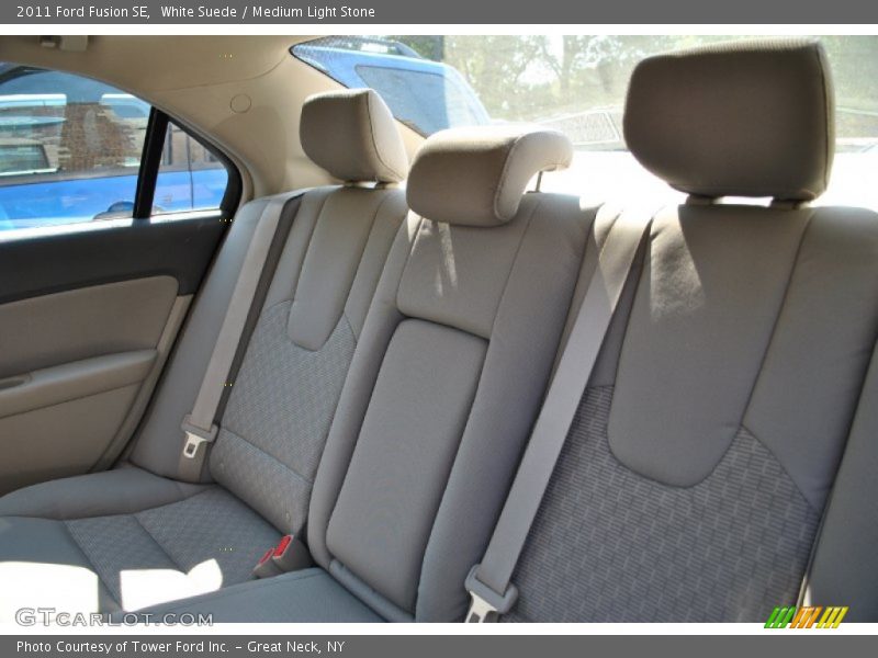 White Suede / Medium Light Stone 2011 Ford Fusion SE