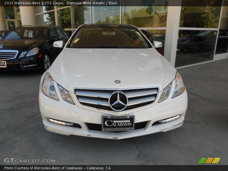 Diamond White Metallic / Black 2013 Mercedes-Benz E 350 Coupe
