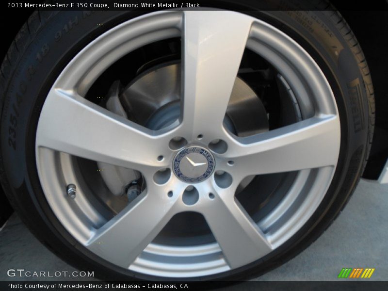 Diamond White Metallic / Black 2013 Mercedes-Benz E 350 Coupe