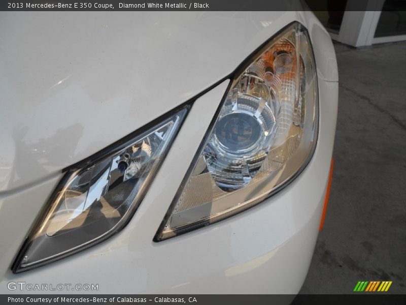 Diamond White Metallic / Black 2013 Mercedes-Benz E 350 Coupe