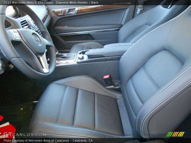 Diamond White Metallic / Black 2013 Mercedes-Benz E 350 Coupe