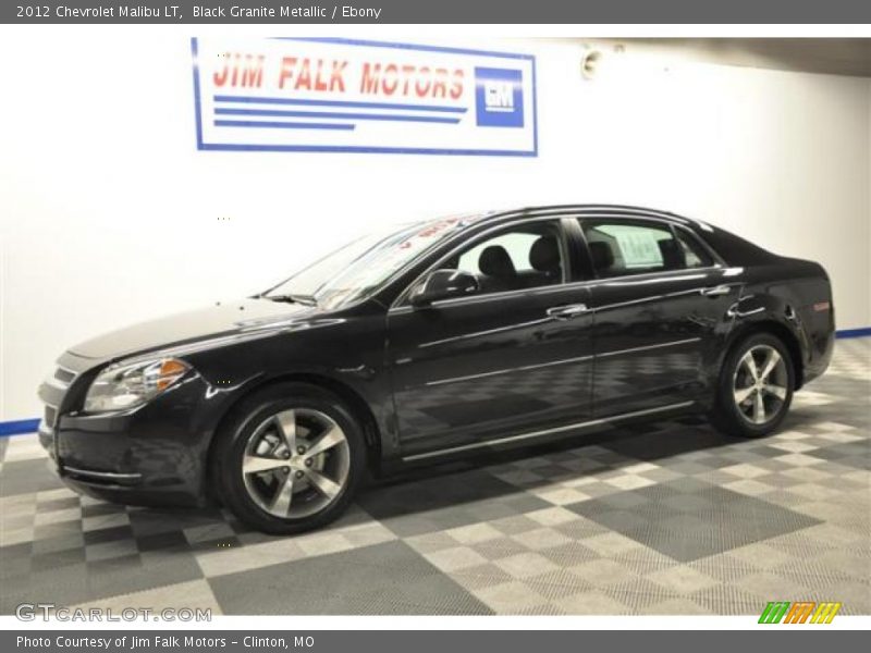 Black Granite Metallic / Ebony 2012 Chevrolet Malibu LT