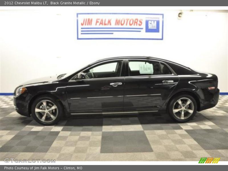 Black Granite Metallic / Ebony 2012 Chevrolet Malibu LT