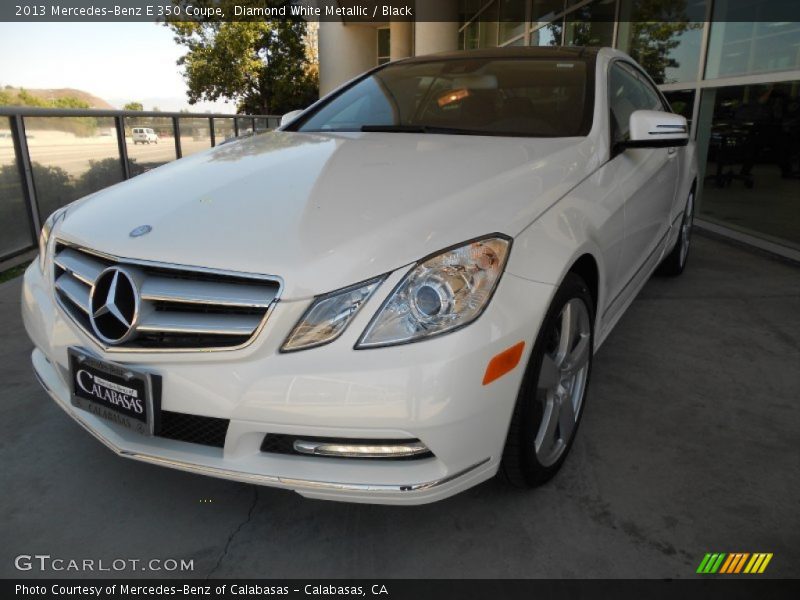 Diamond White Metallic / Black 2013 Mercedes-Benz E 350 Coupe