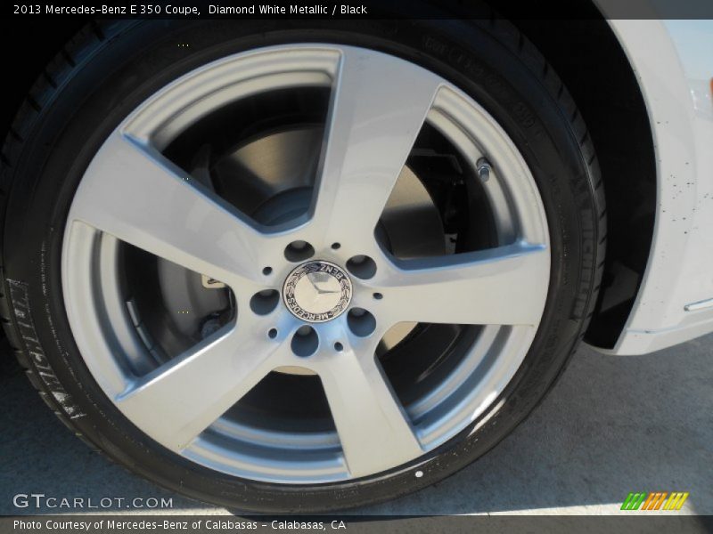 Diamond White Metallic / Black 2013 Mercedes-Benz E 350 Coupe