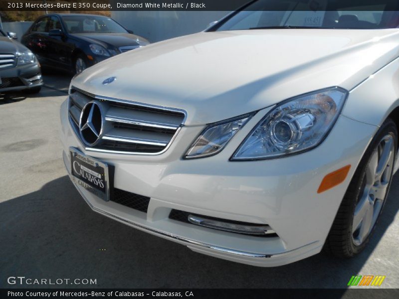 Diamond White Metallic / Black 2013 Mercedes-Benz E 350 Coupe