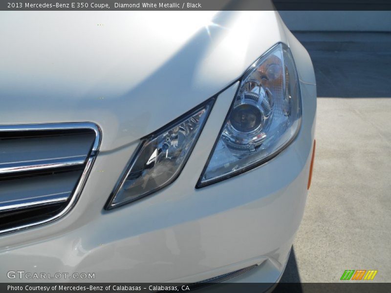 Diamond White Metallic / Black 2013 Mercedes-Benz E 350 Coupe