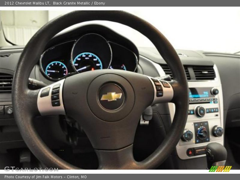 Black Granite Metallic / Ebony 2012 Chevrolet Malibu LT