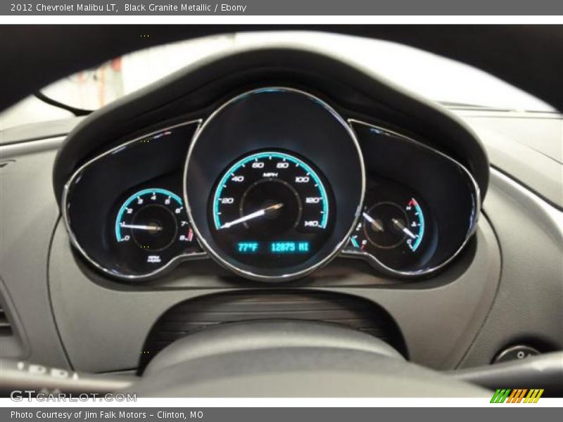 Black Granite Metallic / Ebony 2012 Chevrolet Malibu LT