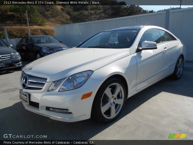 Diamond White Metallic / Black 2013 Mercedes-Benz E 350 Coupe