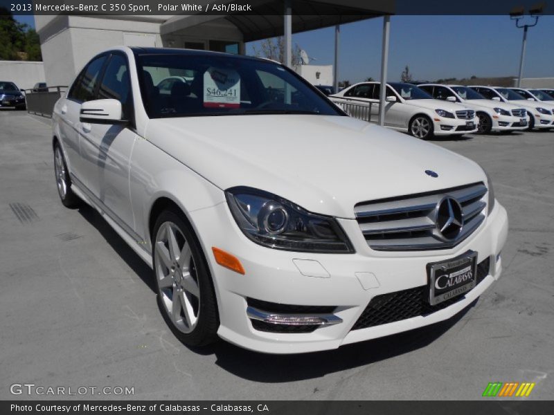 Polar White / Ash/Black 2013 Mercedes-Benz C 350 Sport