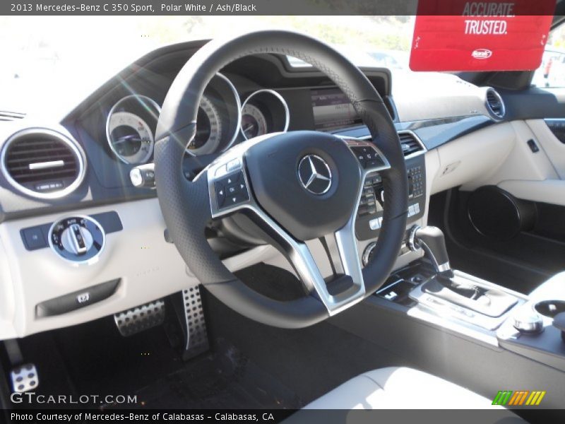 Polar White / Ash/Black 2013 Mercedes-Benz C 350 Sport